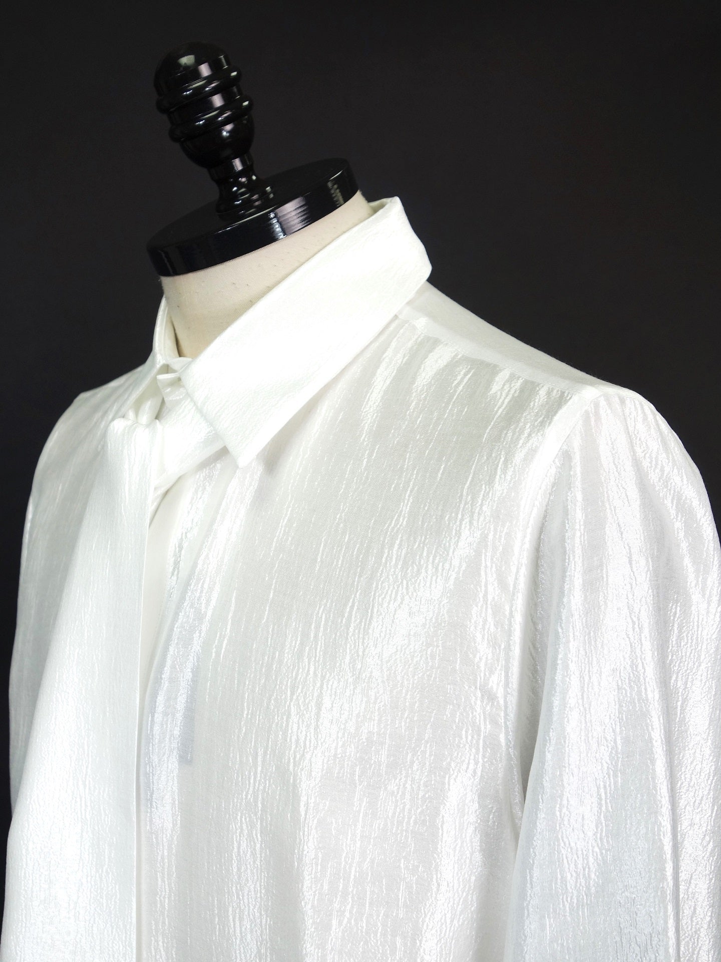 SOS TE NUTO シャイニーリンクルストール付シャツ 2516Z06