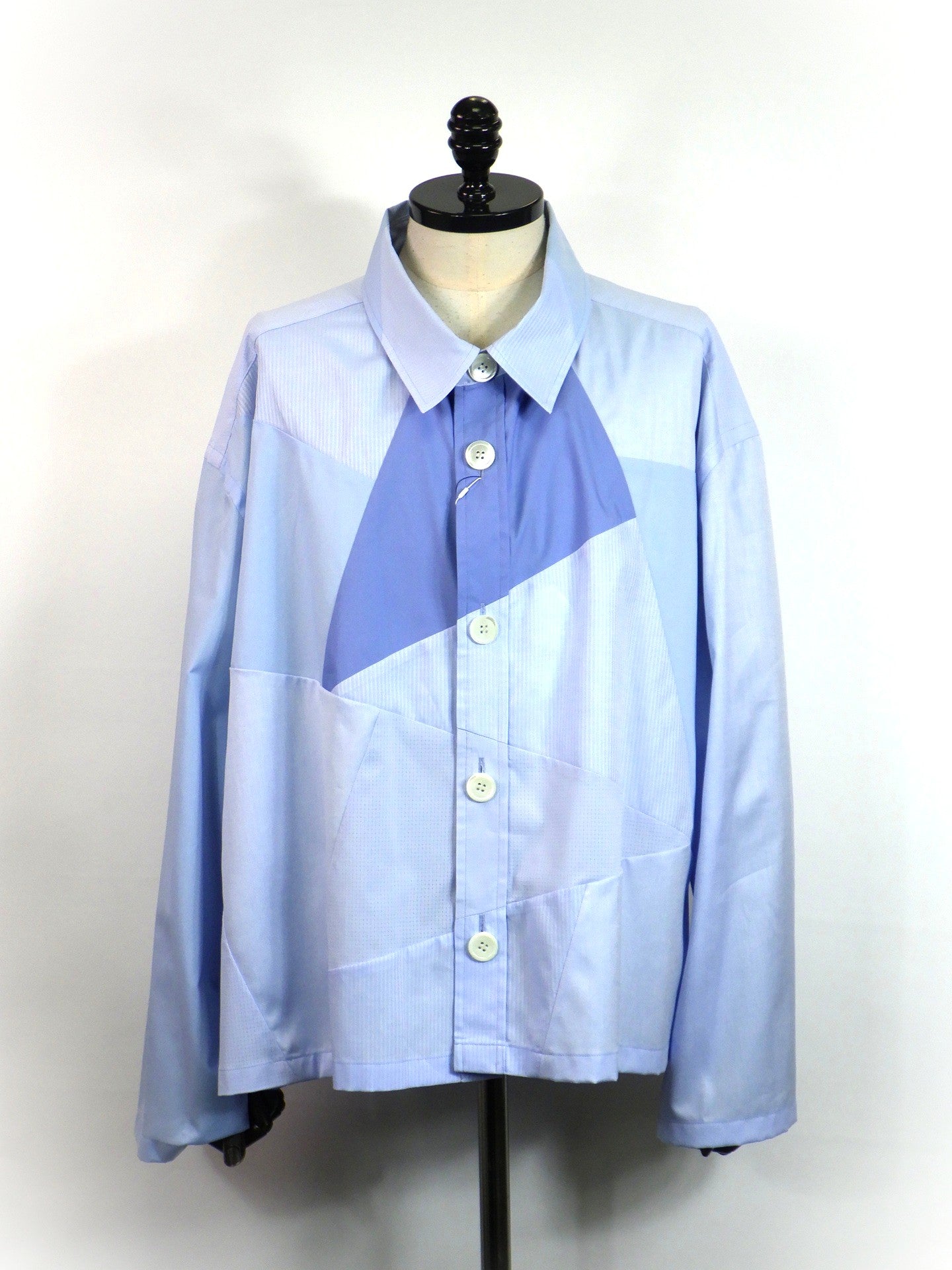 ANREALAGE ZOOM PATCHWORK SHIRT AZ262CW1008-BL