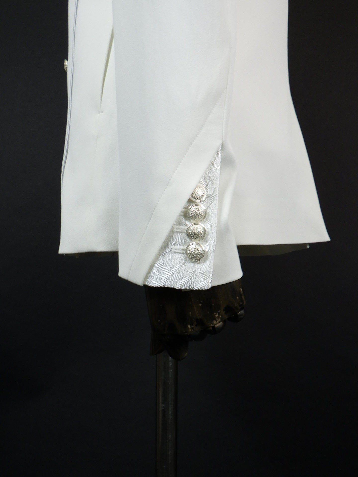 SOS TE NUTO フラワージャガード切替ダブルジャケット 2423002