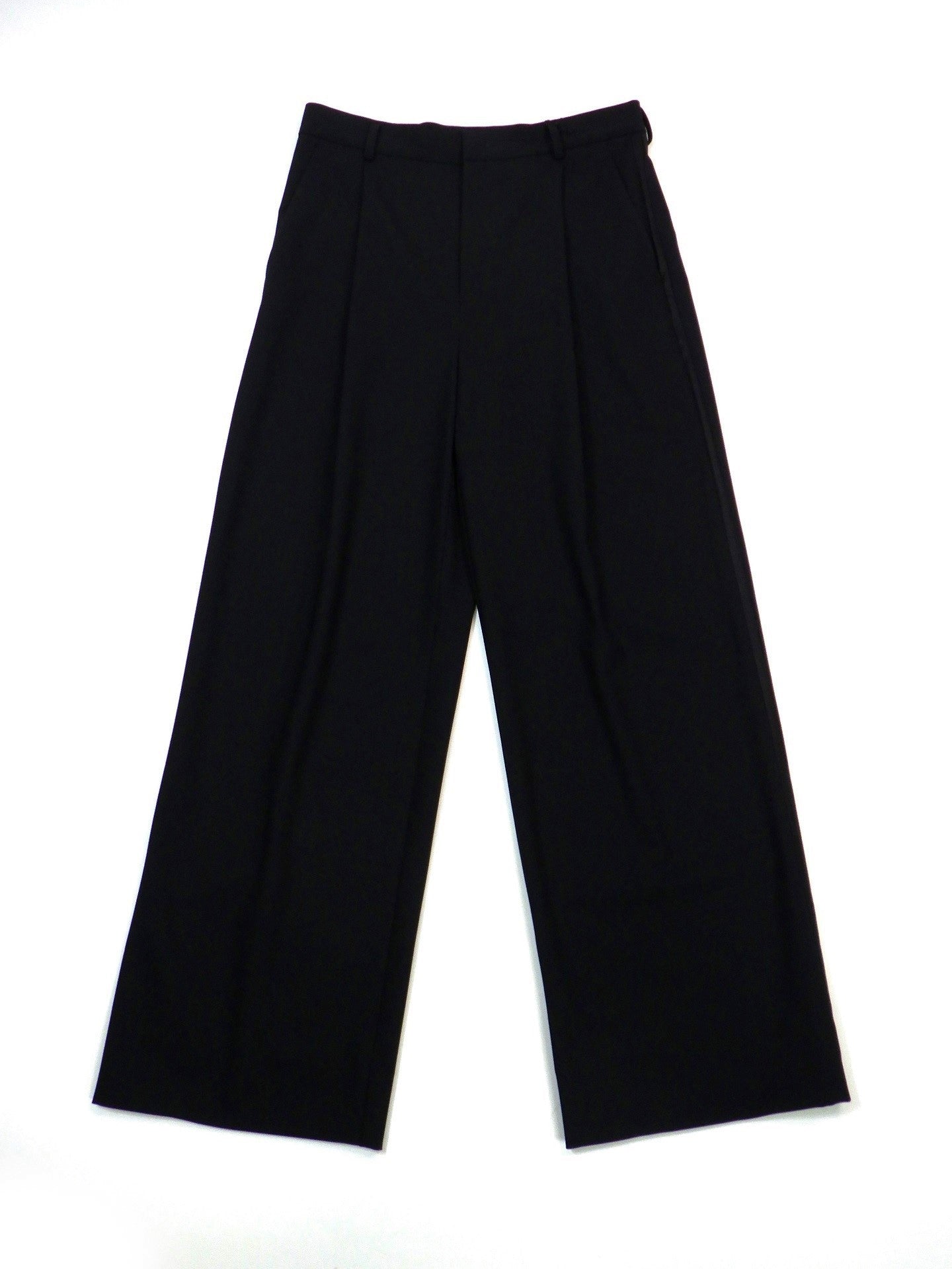 SOS TE NUTO 側章ウールストレッチワイドパンツ 2515SB00K