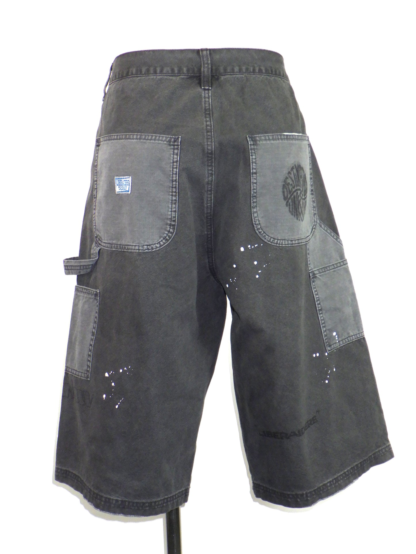 Liberaiders HANDWRITING CANVAS WORK SHORTS 738022601