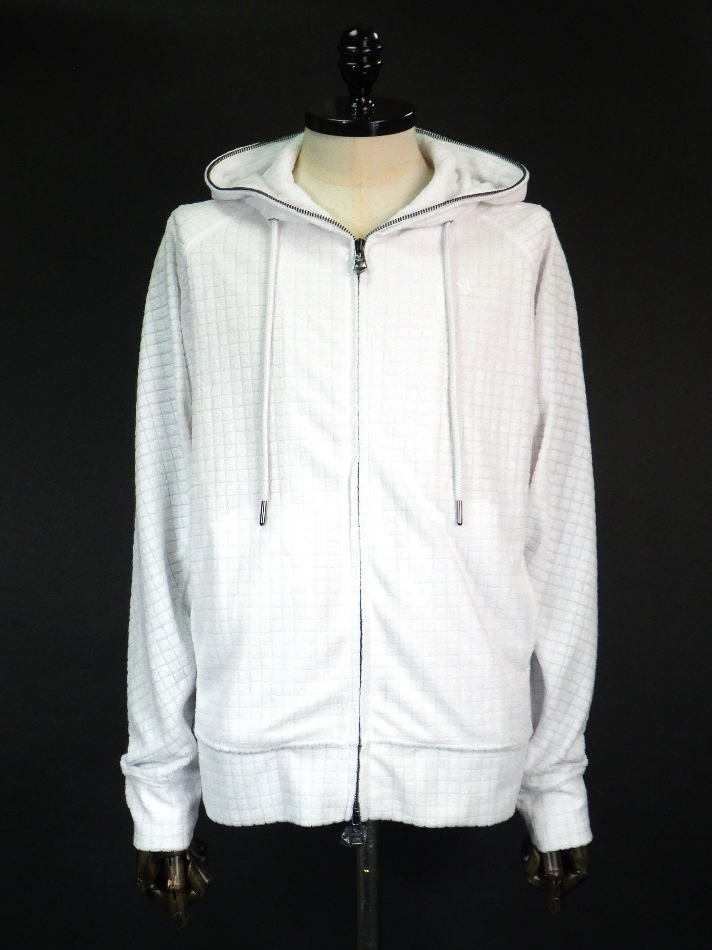 1PIU1UGUALE3 RELAX ブロックパイルフーディー USO-25007-WH