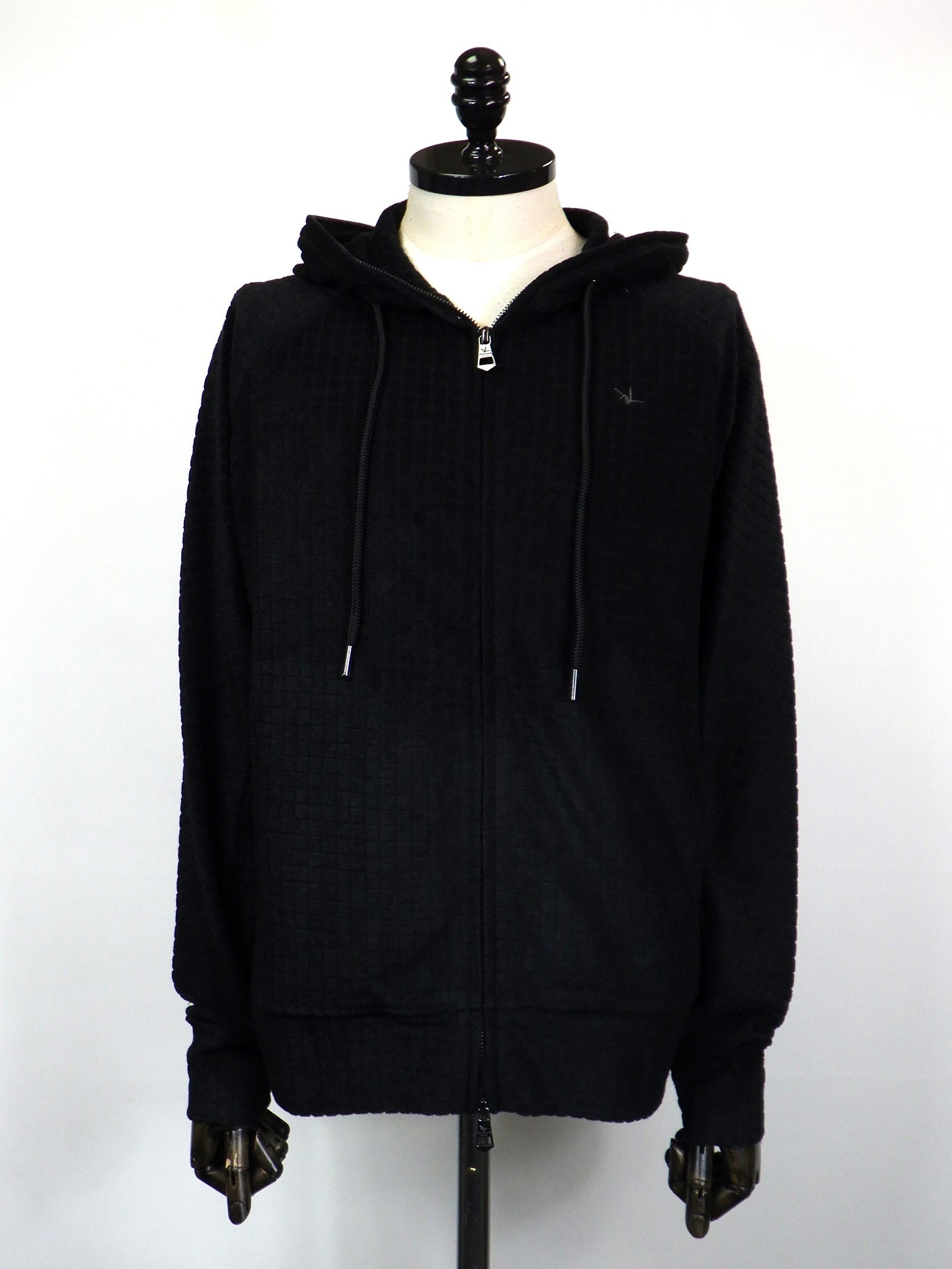 1PIU1UGUALE3 RELAX ブロックパイルフーディー USO-25007-BK