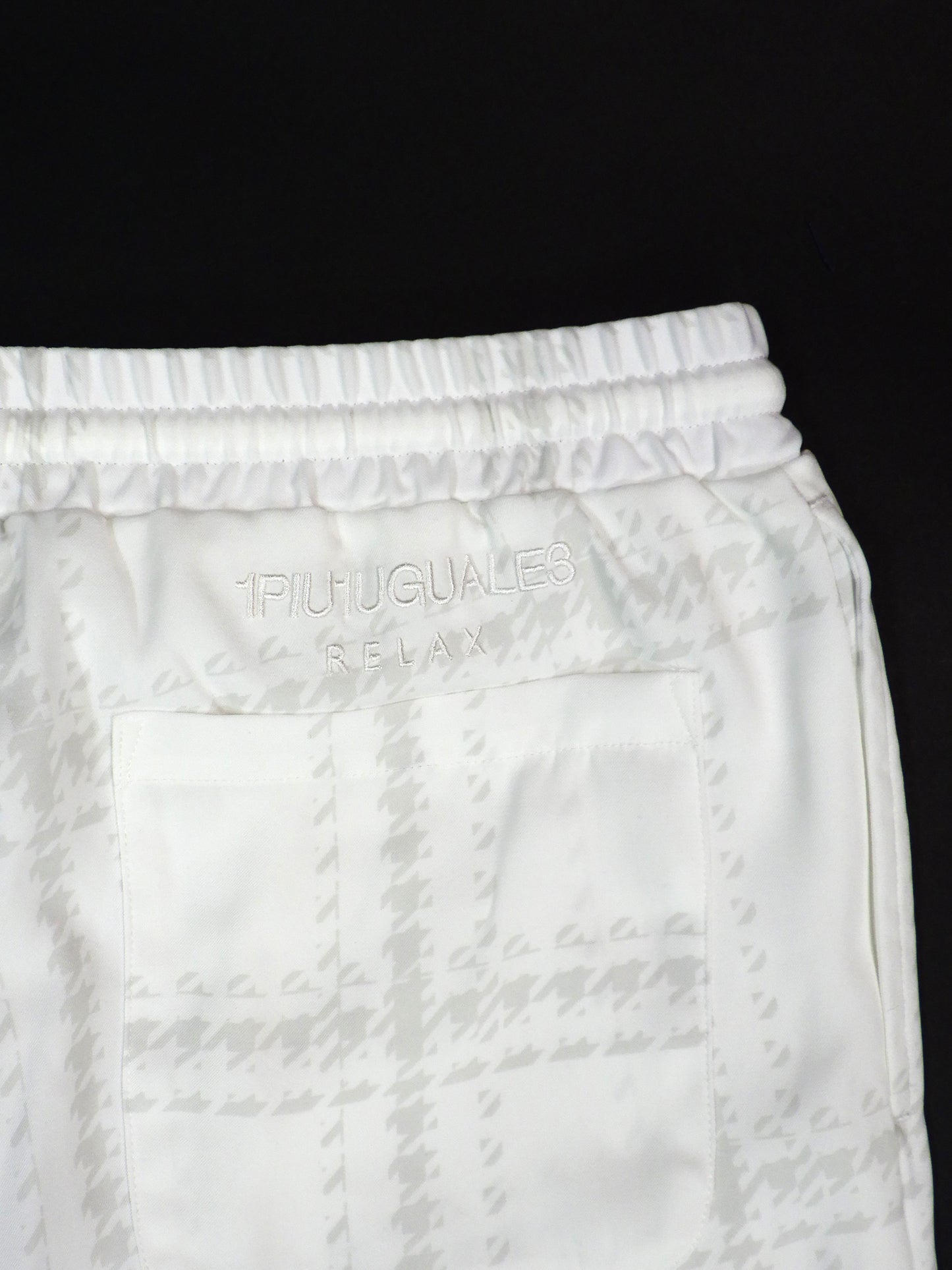 1PIU1UGUALE3 RELAX チェックアロハショーツ USB-25065-WH