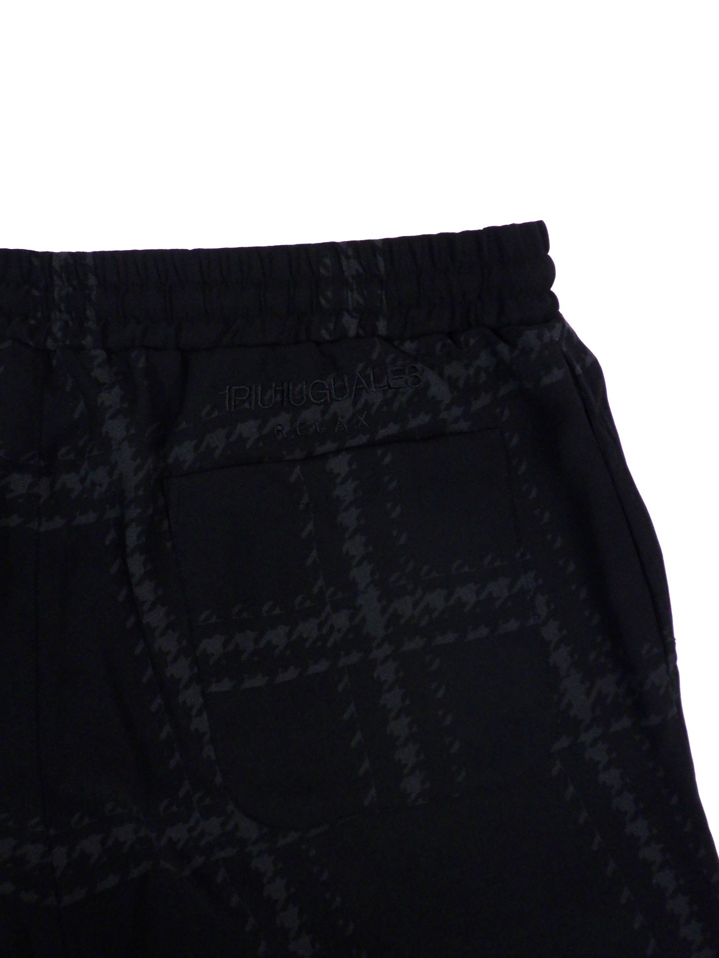 1PIU1UGUALE3 RELAX チェックアロハショーツ USB-25065-BK