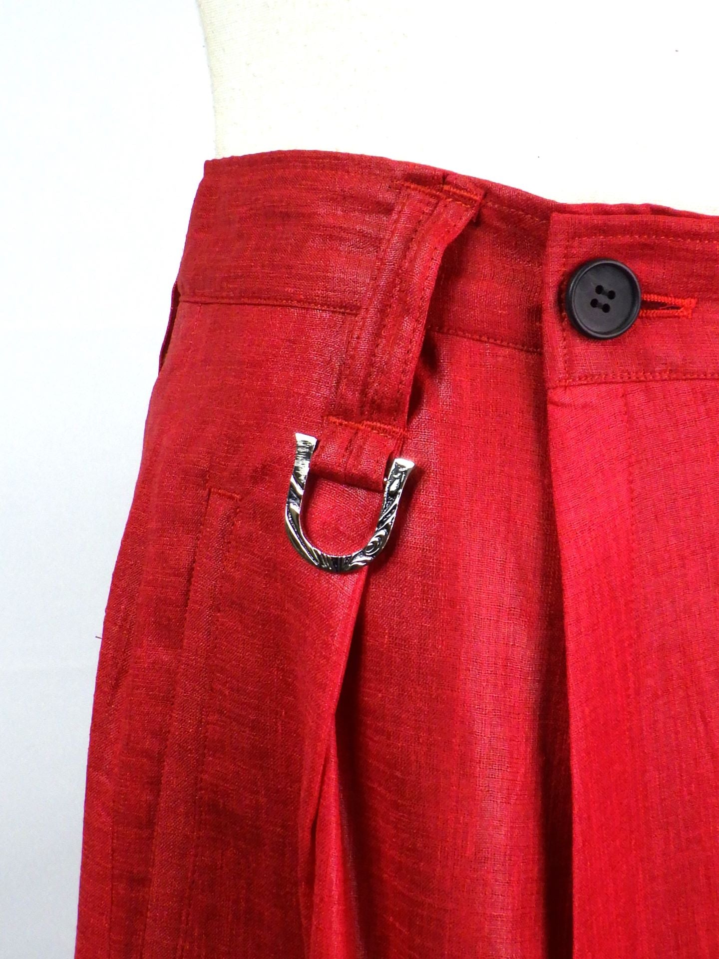 kiryuyrik スカートワイドタックスラックス KT-HP23-905-RED