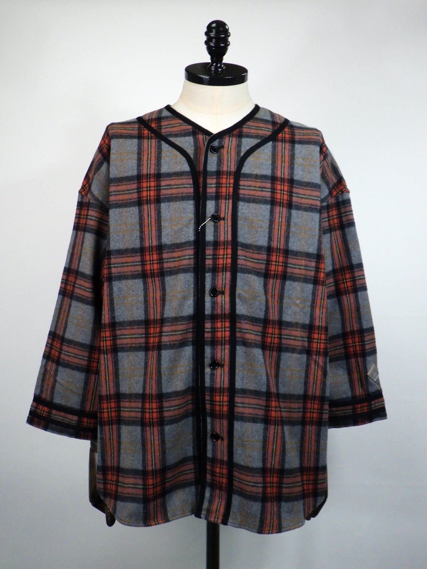 el conductorH チェックフランネルベースボールシャツ PD25MS01-RED