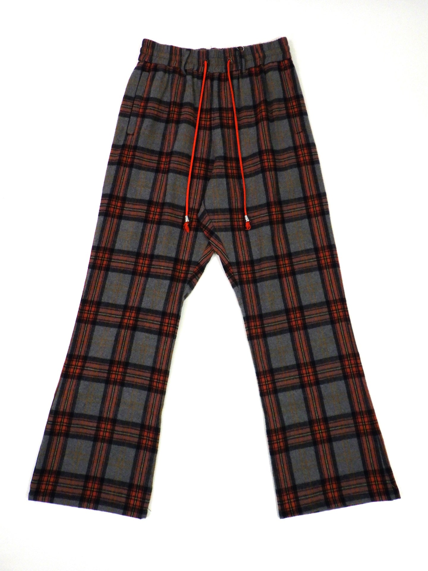 el conductorH チェックフランネルフレアトラウザーズ PD25MP01-RED