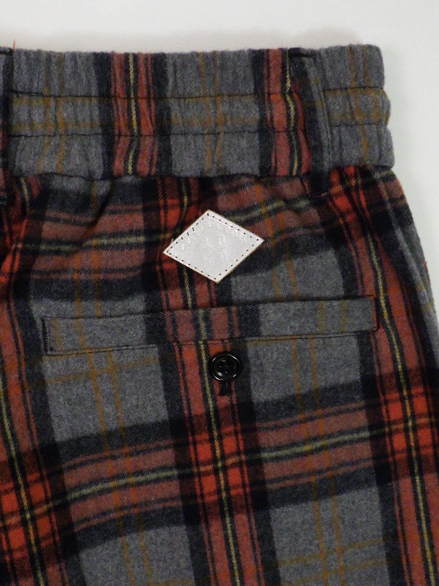 el conductorH チェックフランネルフレアトラウザーズ PD25MP01-RED