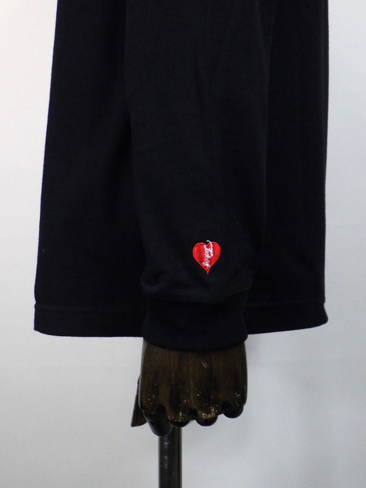 STUD MUFFIN コットン天竺 ボックスロゴ発泡プリントLS Tシャツ 524-02817-BK