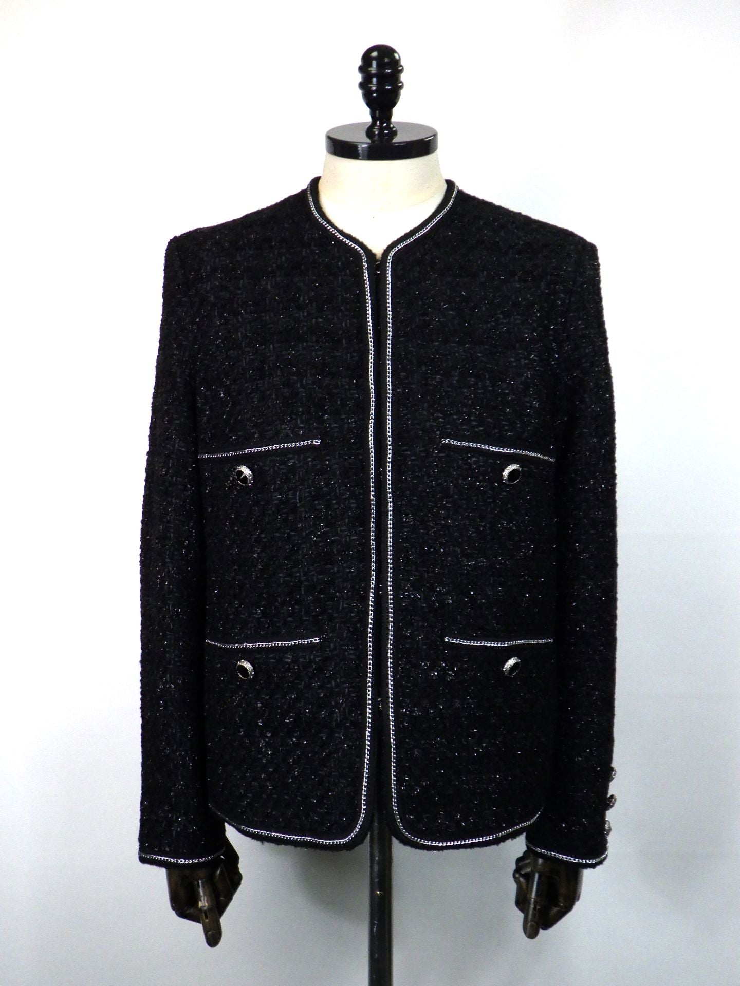 NOWL ラメツイードノーカラージャケット 2523000NZ