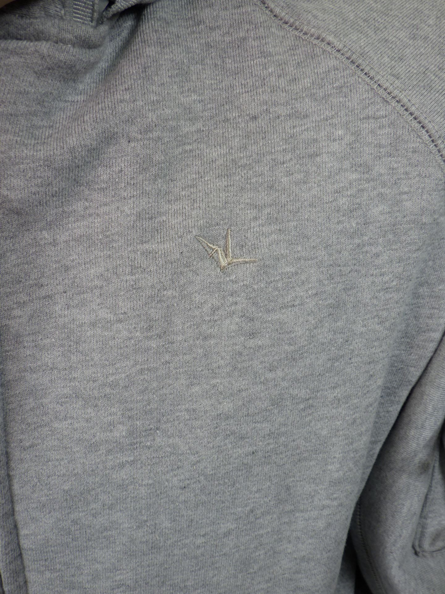 1PIU1UGUALE3 RELAX ビッグファスナーカーゴポケットスウェットパーカー USO-25115-GRY