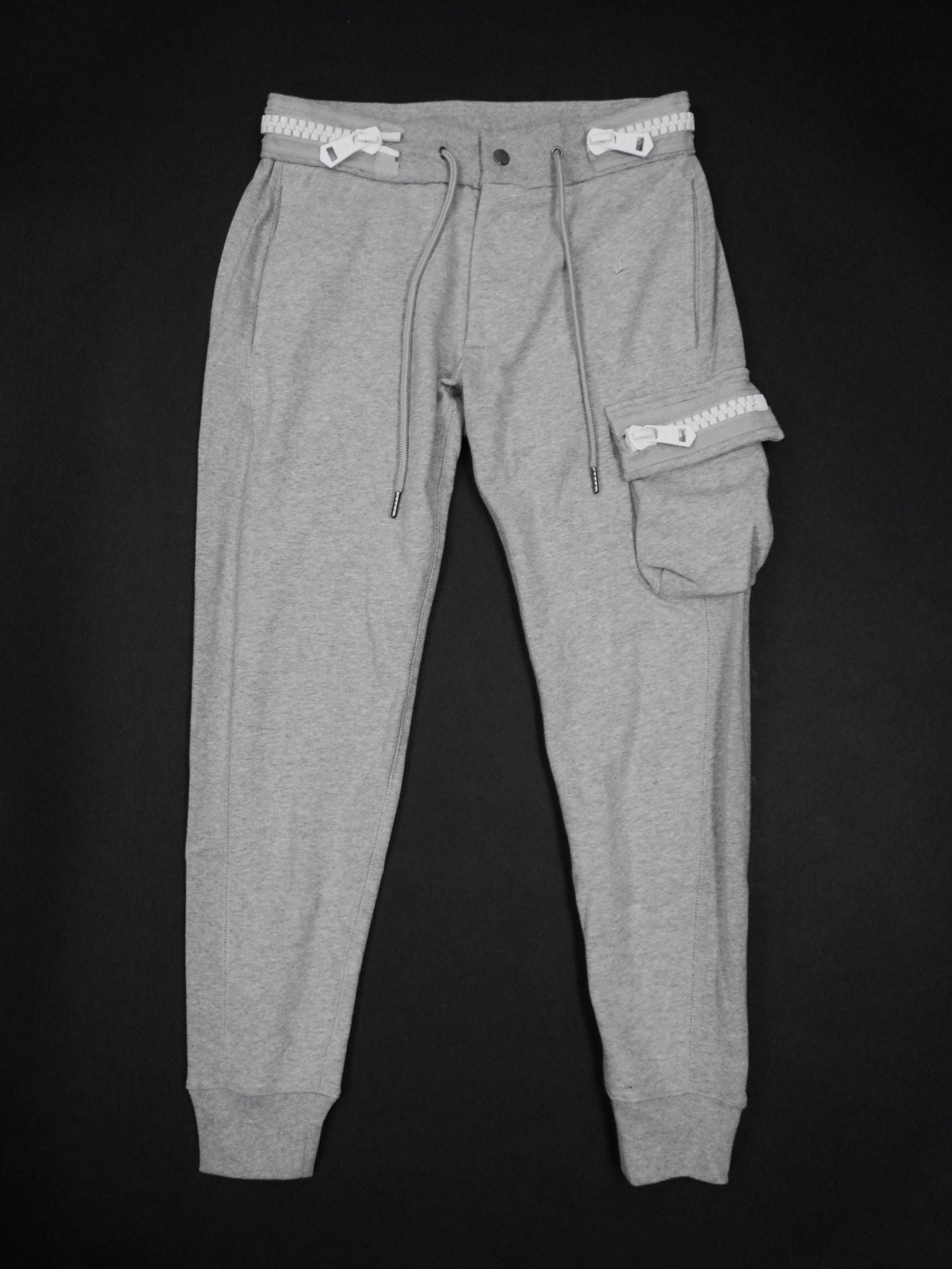 1PIU1UGUALE3 RELAX ビッグファスナーカーゴポケットスウェットパンツ USB-25115-GRY