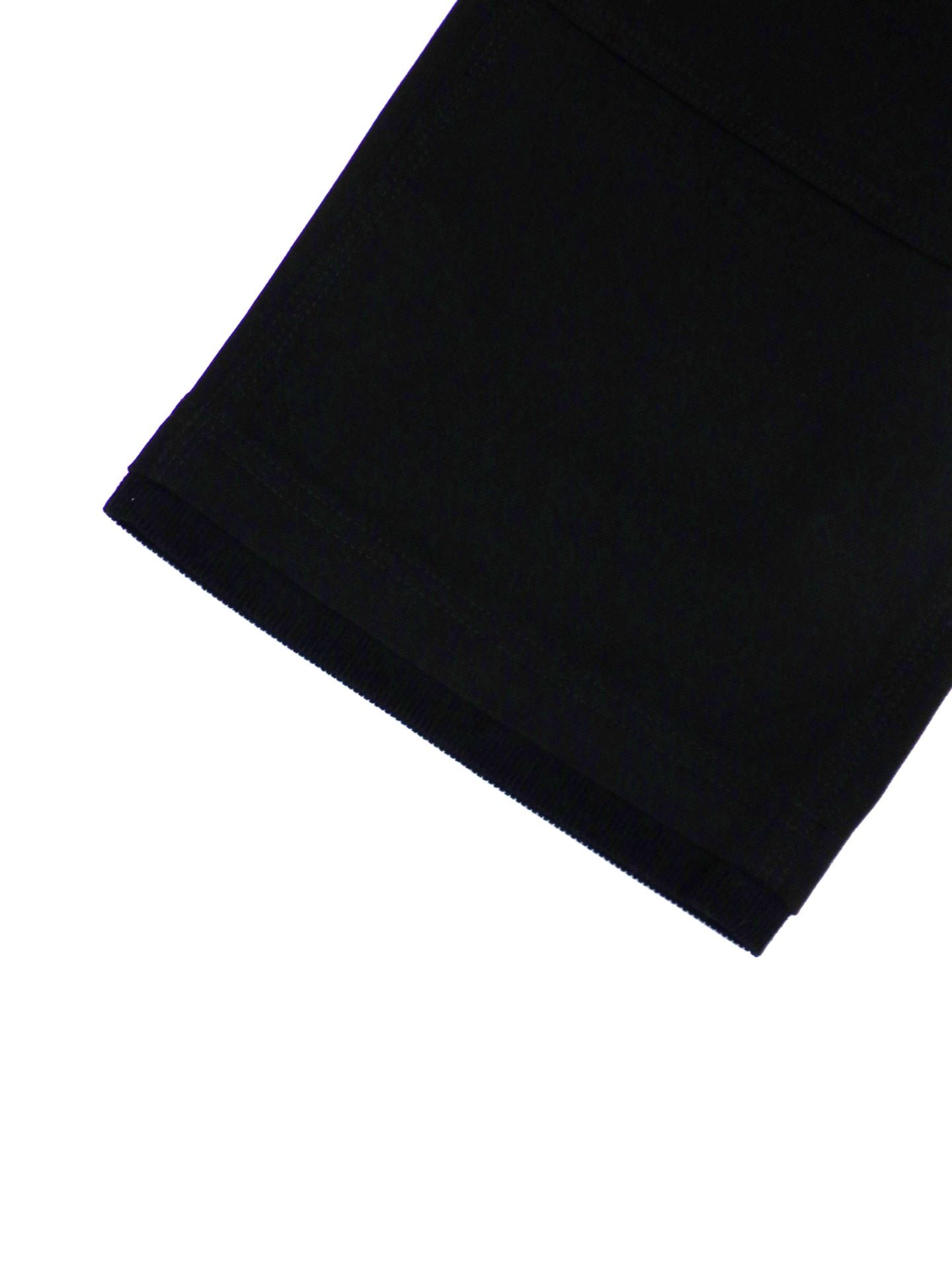 SUPERTHANKS レイヤードヘムダブルニーパンツ ST253PT01-BK