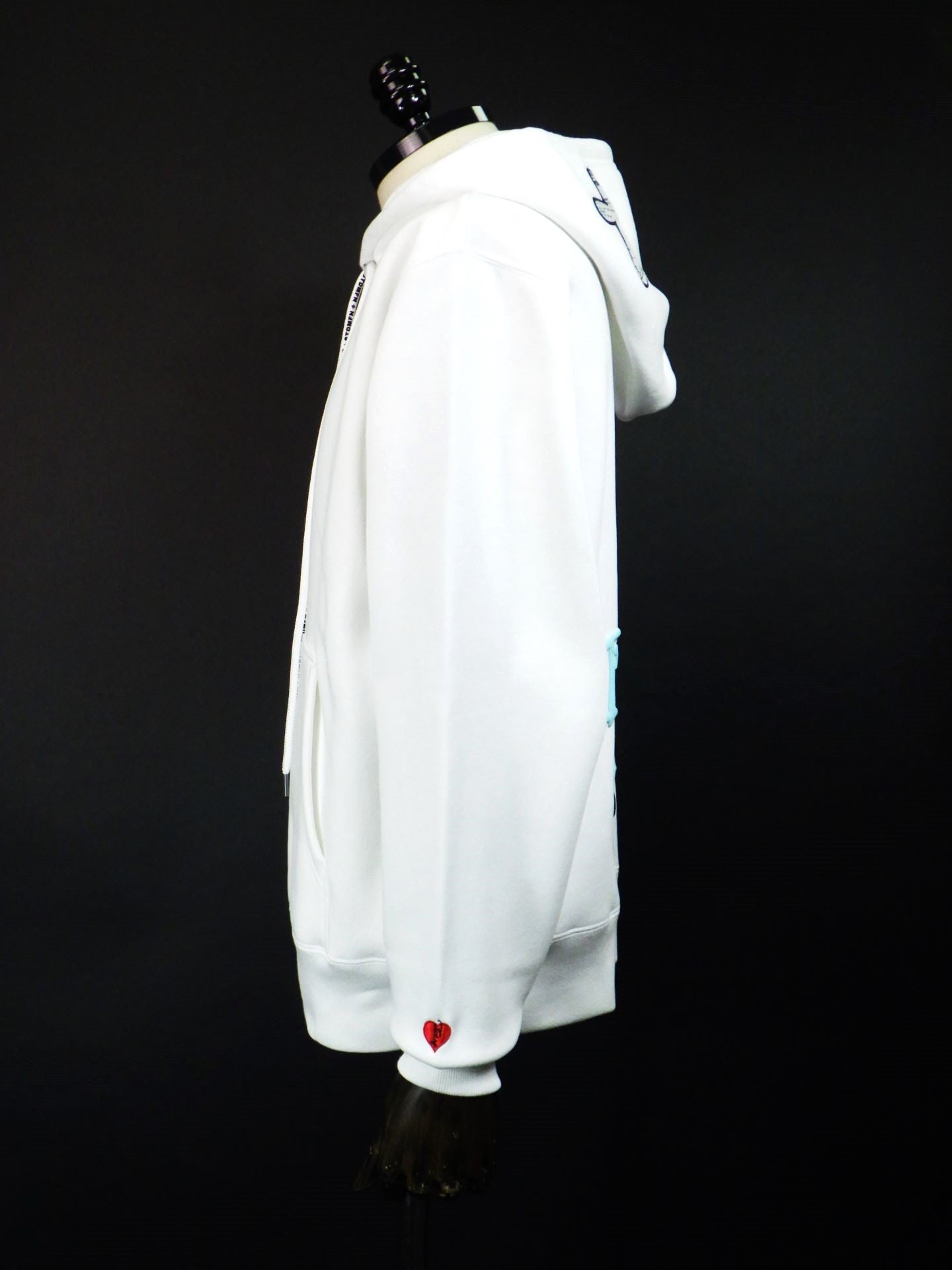 STUD MUFFIN TC裏毛起毛 PEACE AFTER DEATH&マルチパッチワーク プルパーカー 524-02829-WH