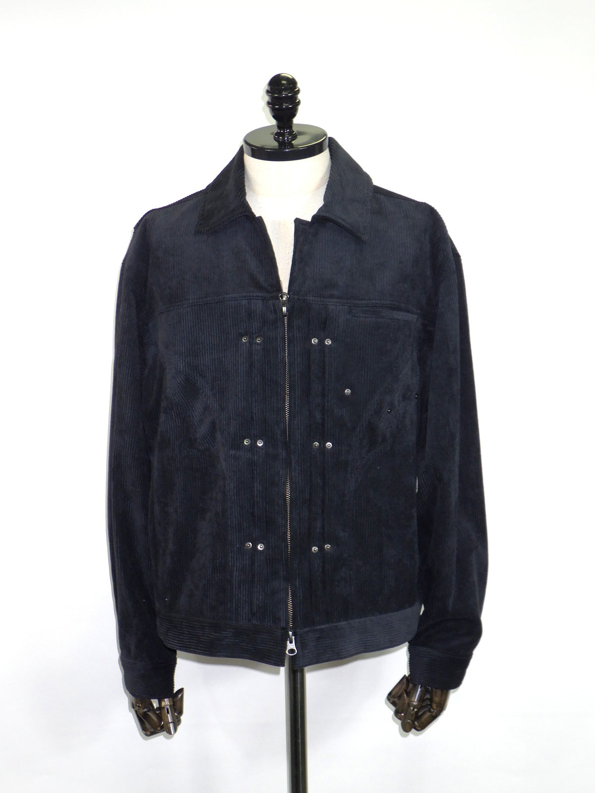 A NOVEL DAY. STRETCH CORDIROY BLOUSON 574201-BK