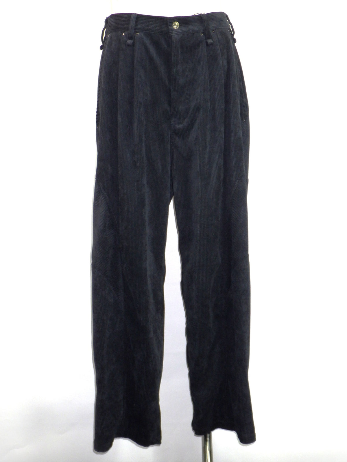 A NOVEL DAY. STRETCH CORDUROY WIDE PANTS 474201-BK