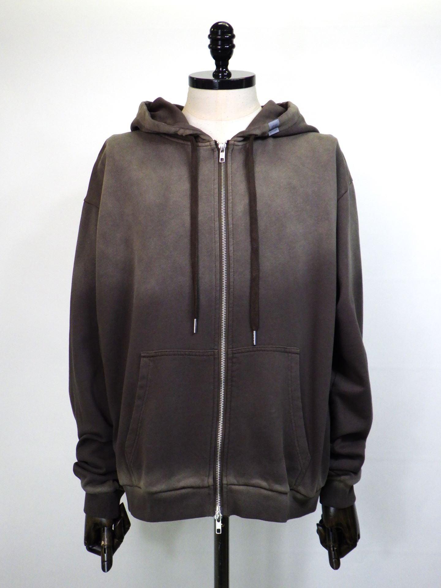 SUPERTHANKS サンフェーデッドジップフーディスウェット ST253CS03A-BR