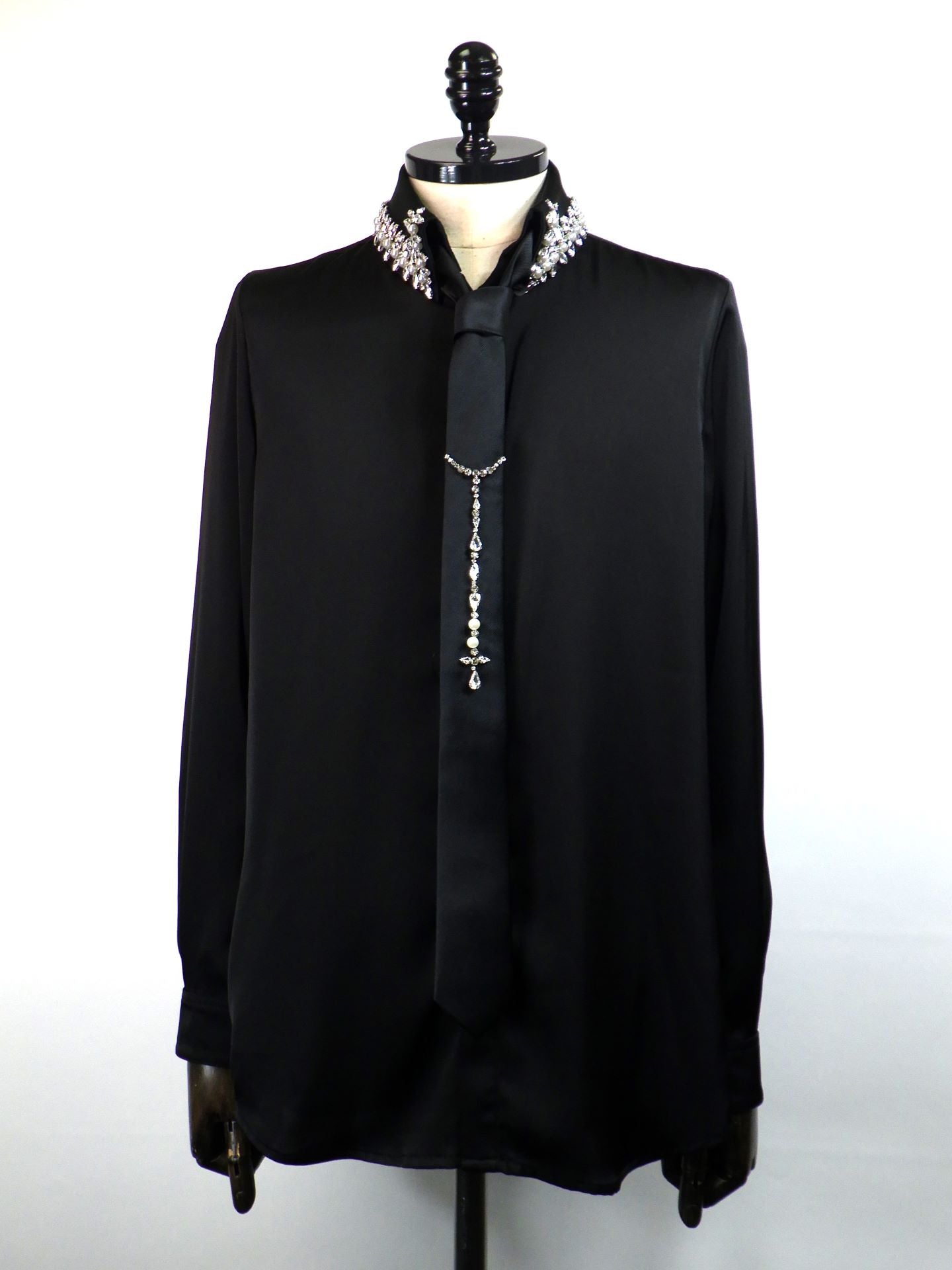 SOS TE NUTO パールラインストーンネクタイ 2619Z14