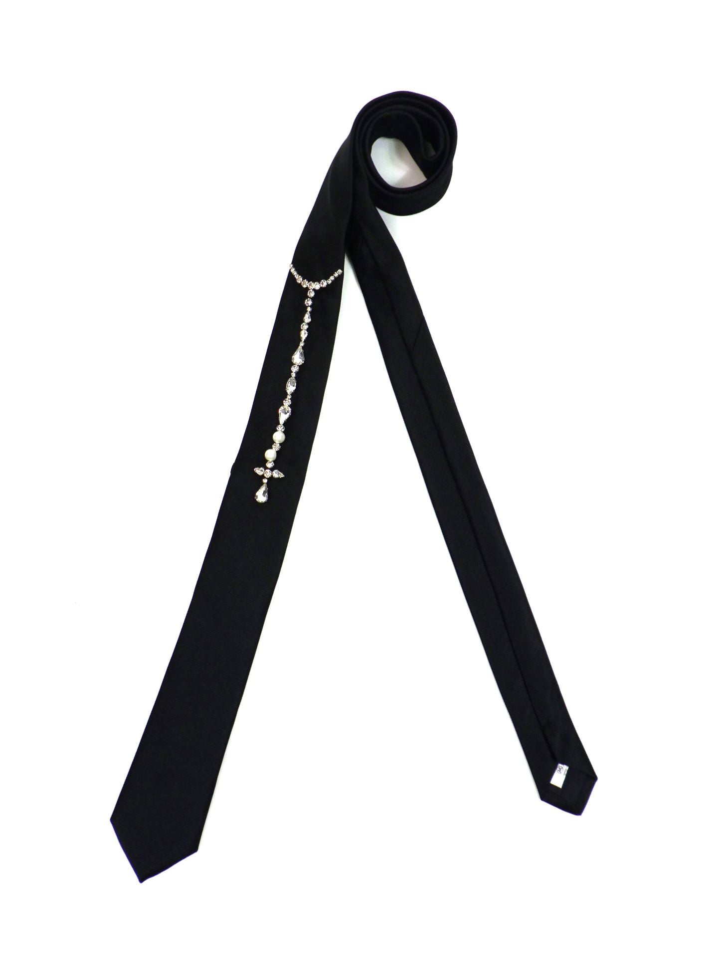 SOS TE NUTO パールラインストーンネクタイ 2619Z14