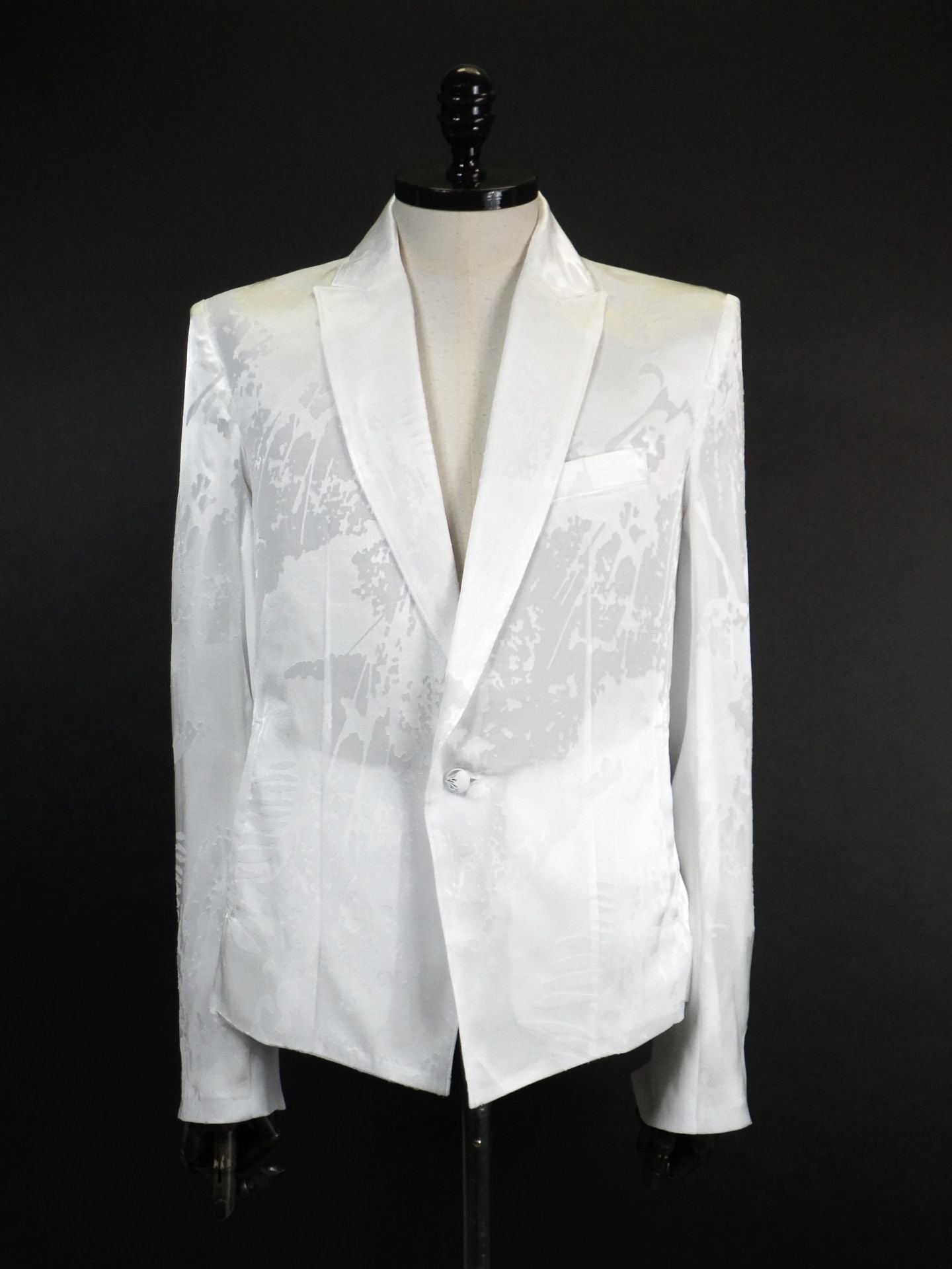 kiryuyrik オパールショートピークドラペルジャケット KU-HJ06-903-WH