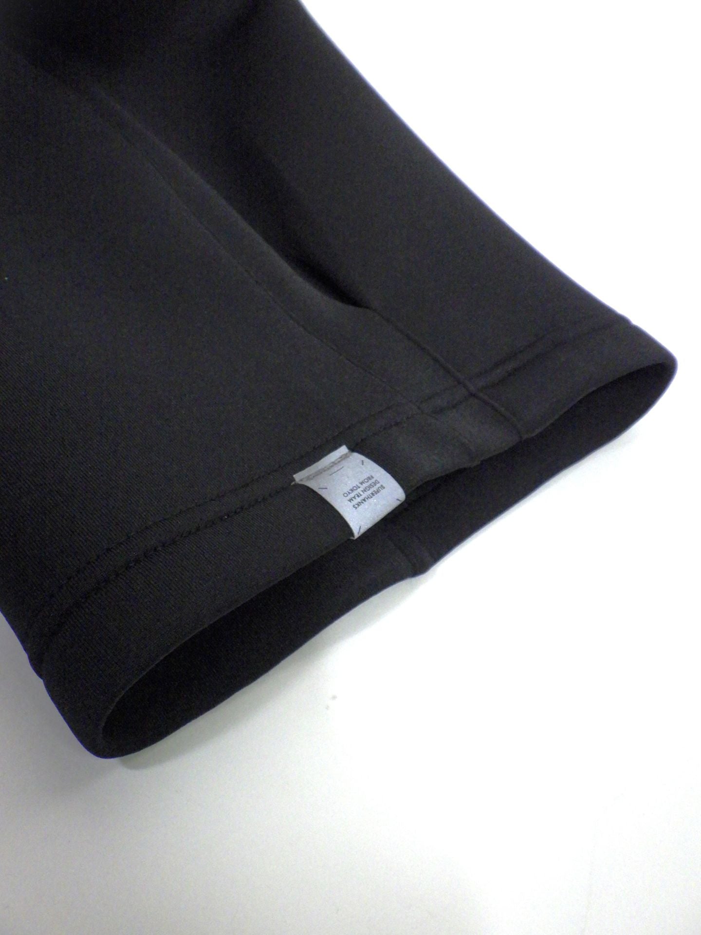 SUPERTHANKS ダブルニットサイドタックワイドパンツ ST261CS03A-BK