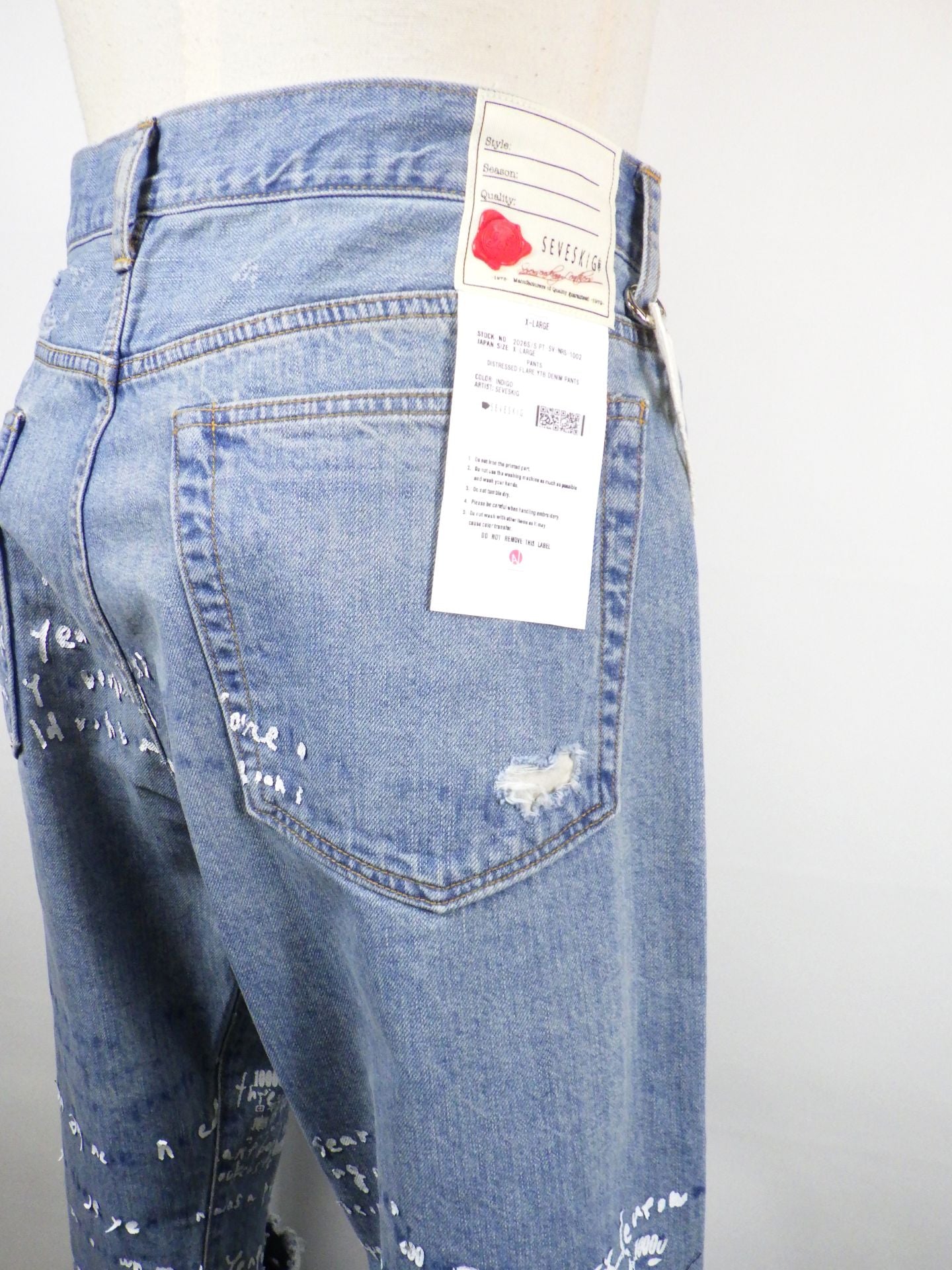 SEVESKIG Distressed Flare YTB Denim Pants PT-SV-NRS-1002-IND