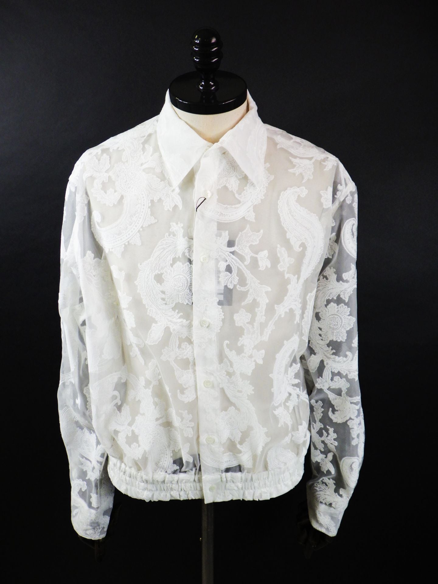 taakk  シアーシャツ TAAKK シアーペイズリーレギュラーシャツ TA26SS-SH005-WHT – KAWANO