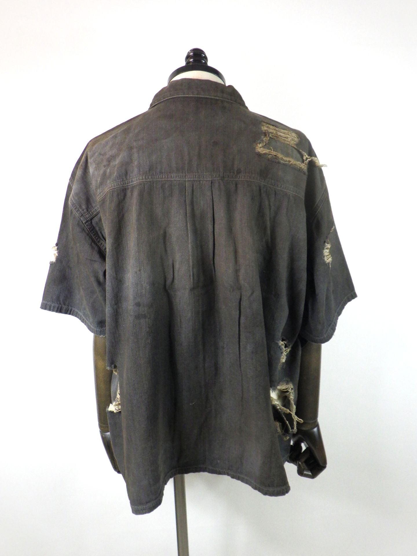 DISCOVERED ショートスリーブデニムシャツ DC-SS26-SH-01-BK