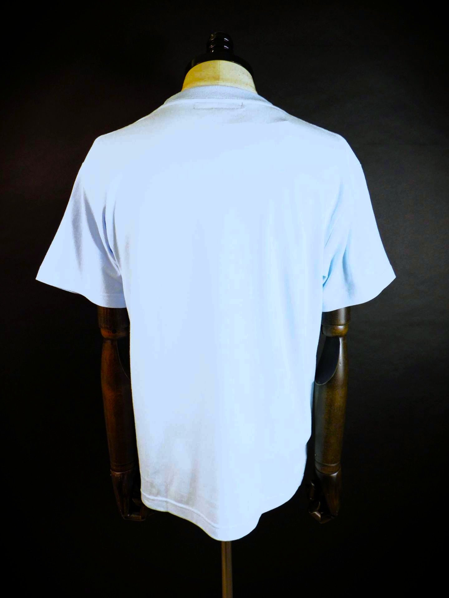 STUD MUFFIN コットン天竺ブロックコラージュSSシャツ 614-02884-L.BL
