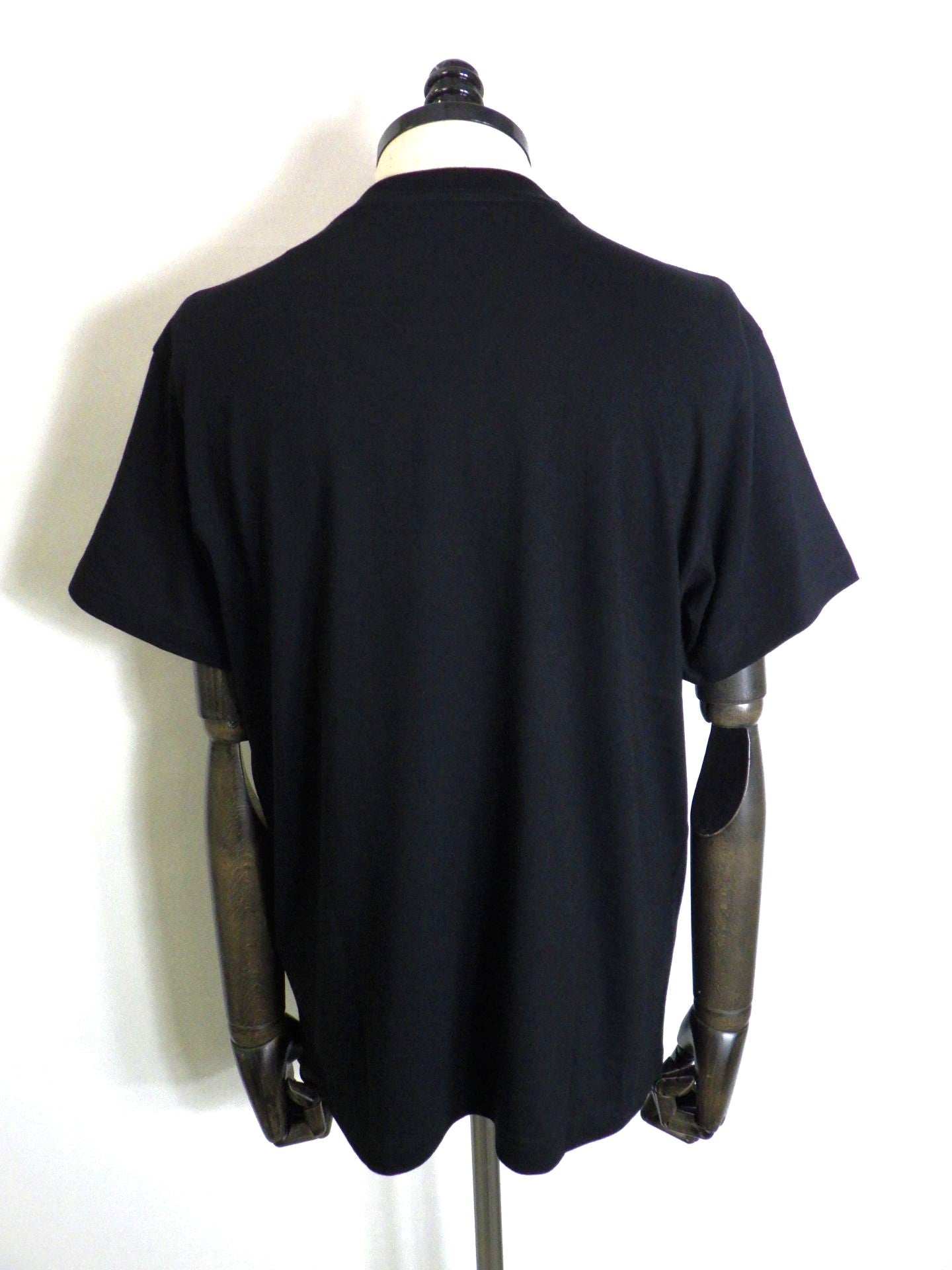 STUD MUFFIN コットン天竺ブロックコラージュSSシャツ 614-02884-BK