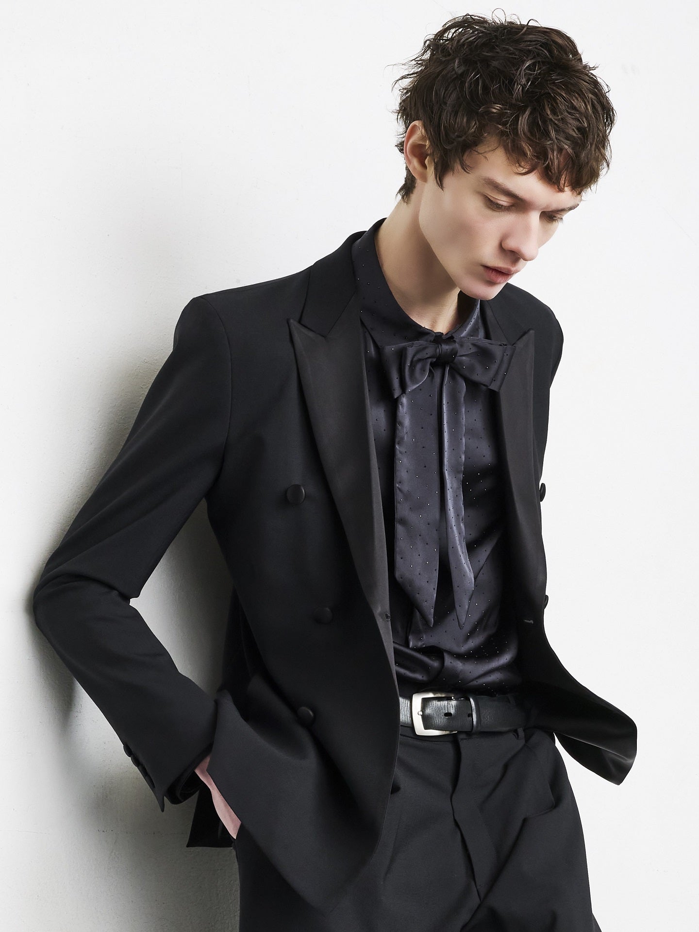 SOS TE NUTO ラインストーンドットリボンタイ 2529Z04