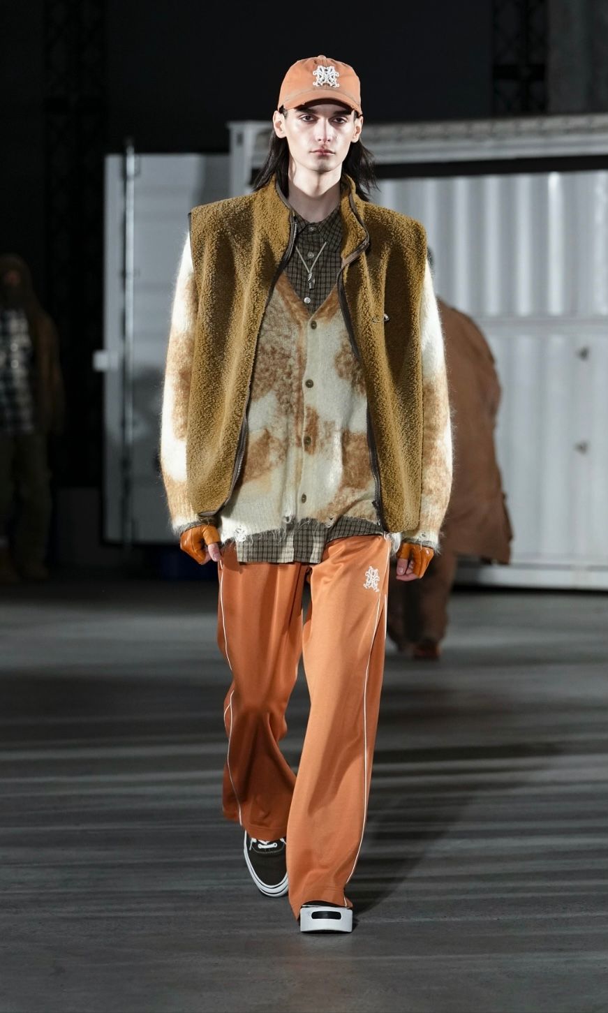 KAMIYA Distressed Mohair Knit Cardigan