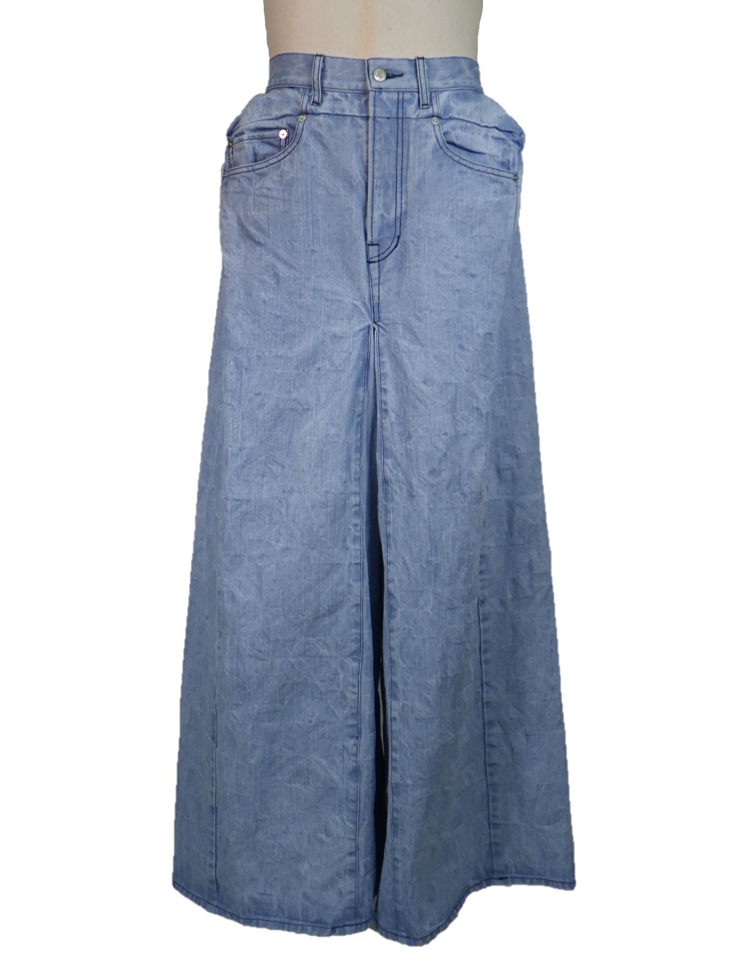 ANREALAGE　ボックスデニムパンツ　AZ252SB2043-L.INDIGO