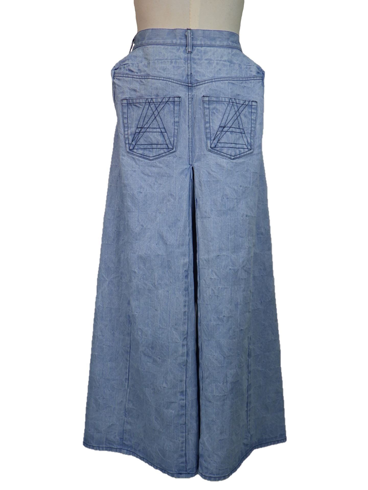 ANREALAGE　ボックスデニムパンツ　AZ252SB2043-L.INDIGO
