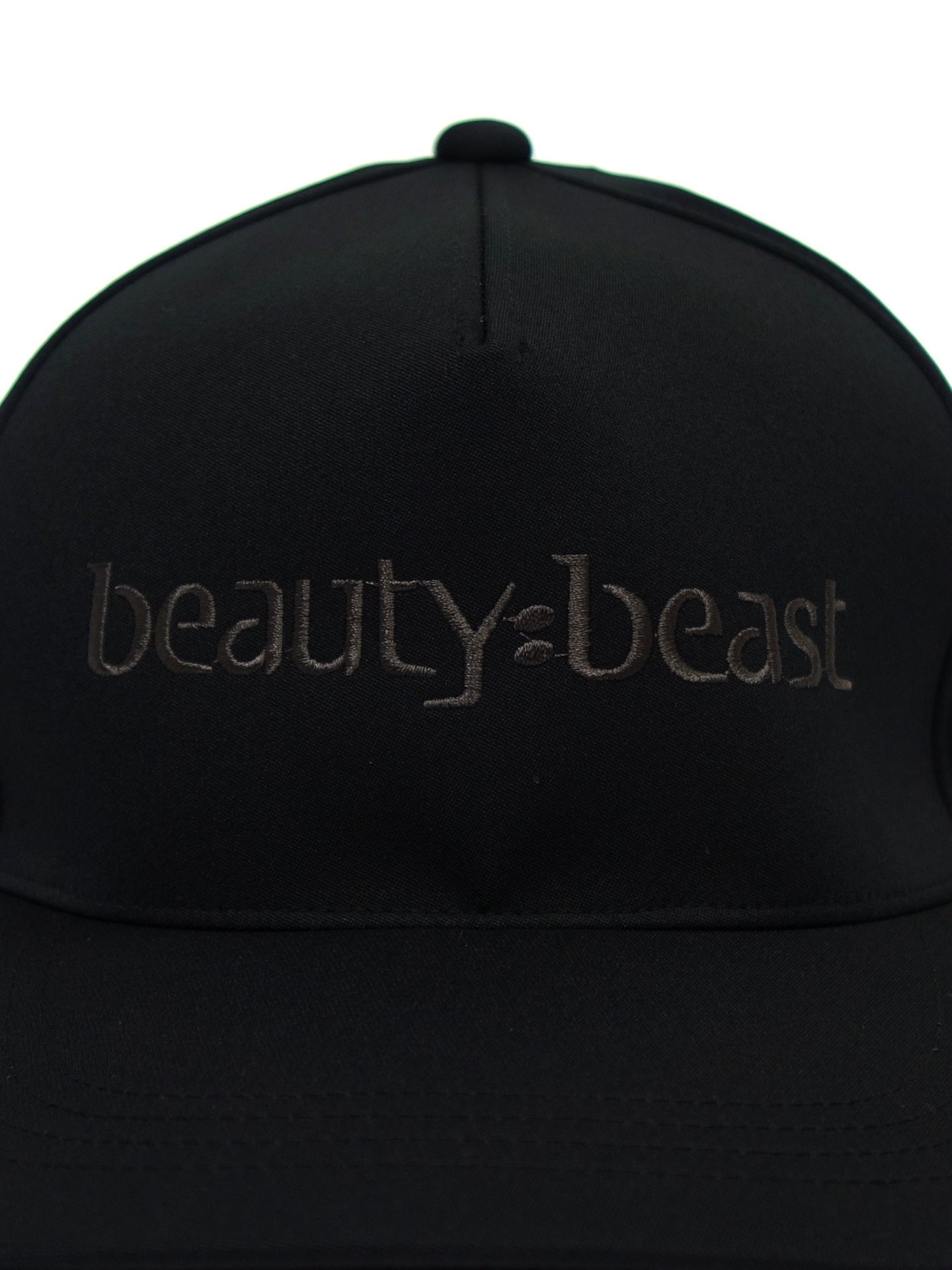 beauty:beast(ビューティービースト)　5 PANEL CAP ROGO EMBROIDERY(黒)　bb-02005-BK