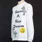 STUD MUFFIN 　HAVE A NICE DREAM ドルクロスパッチロング Tシャツ　514-02777-WH