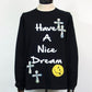 STUD MUFFIN　 HAVE A NICE DREAM ドルクロスパッチロング Tシャツ　514-02777-BK