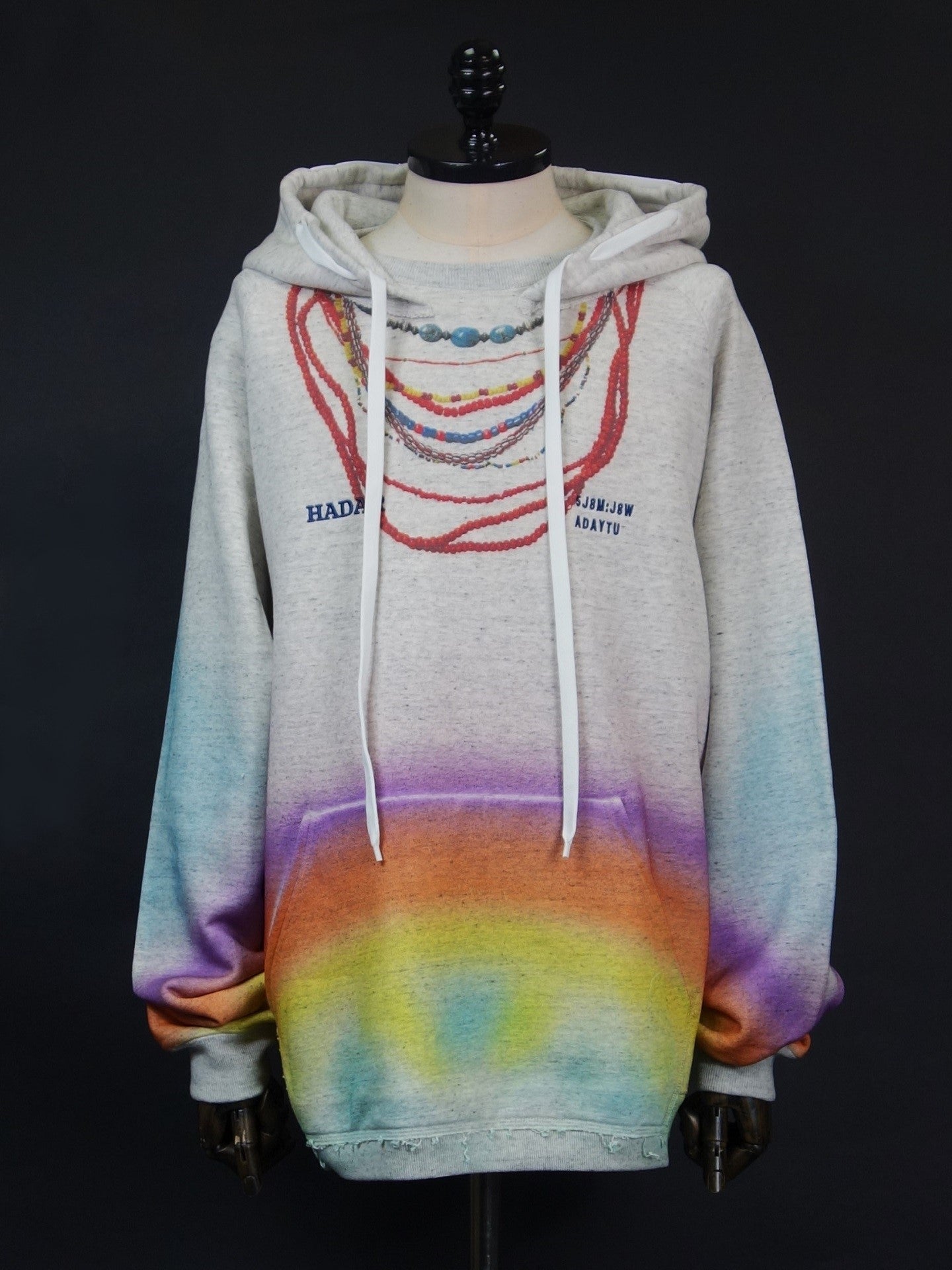 SEVESKIG　Rainbow Spray Pullover Hoodie　SW-SV-NGS-1001