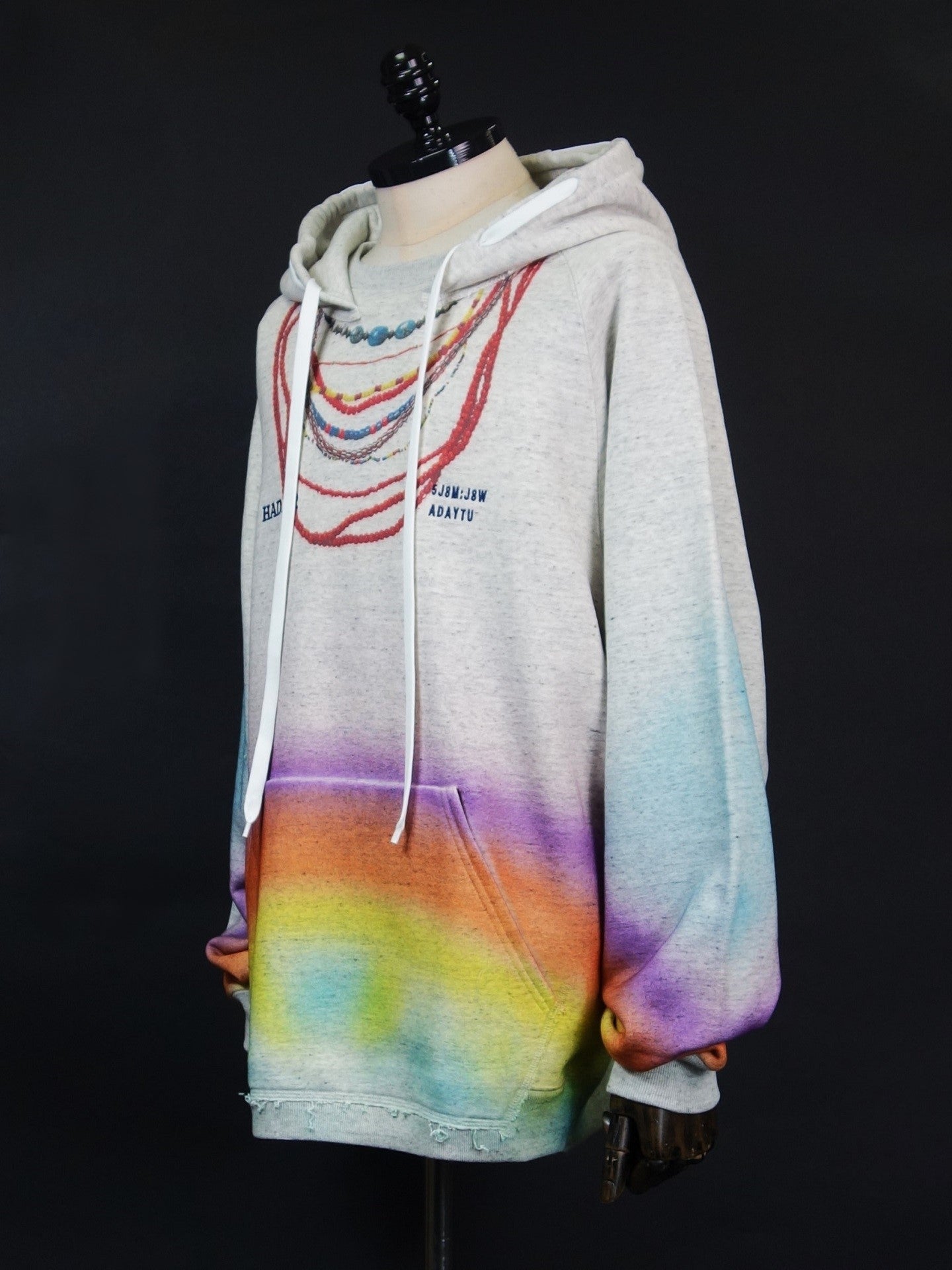 SEVESKIG　Rainbow Spray Pullover Hoodie　SW-SV-NGS-1001