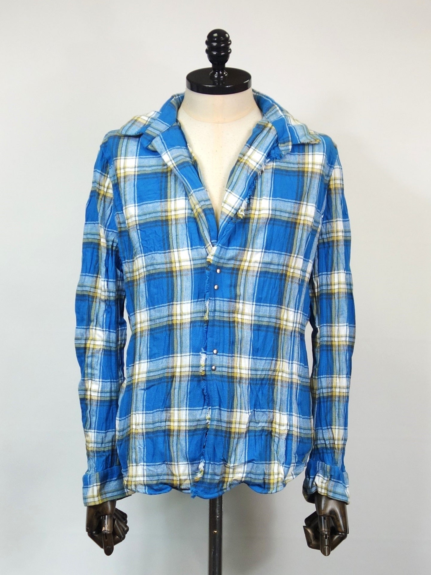 wjk　2hook check shirt　4481ch88f-BL