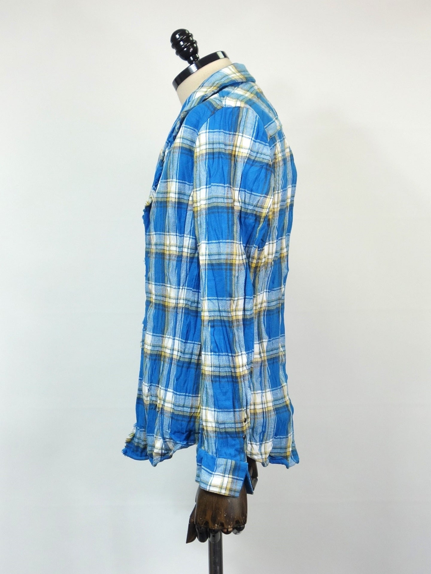 wjk　2hook check shirt　4481ch88f-BL