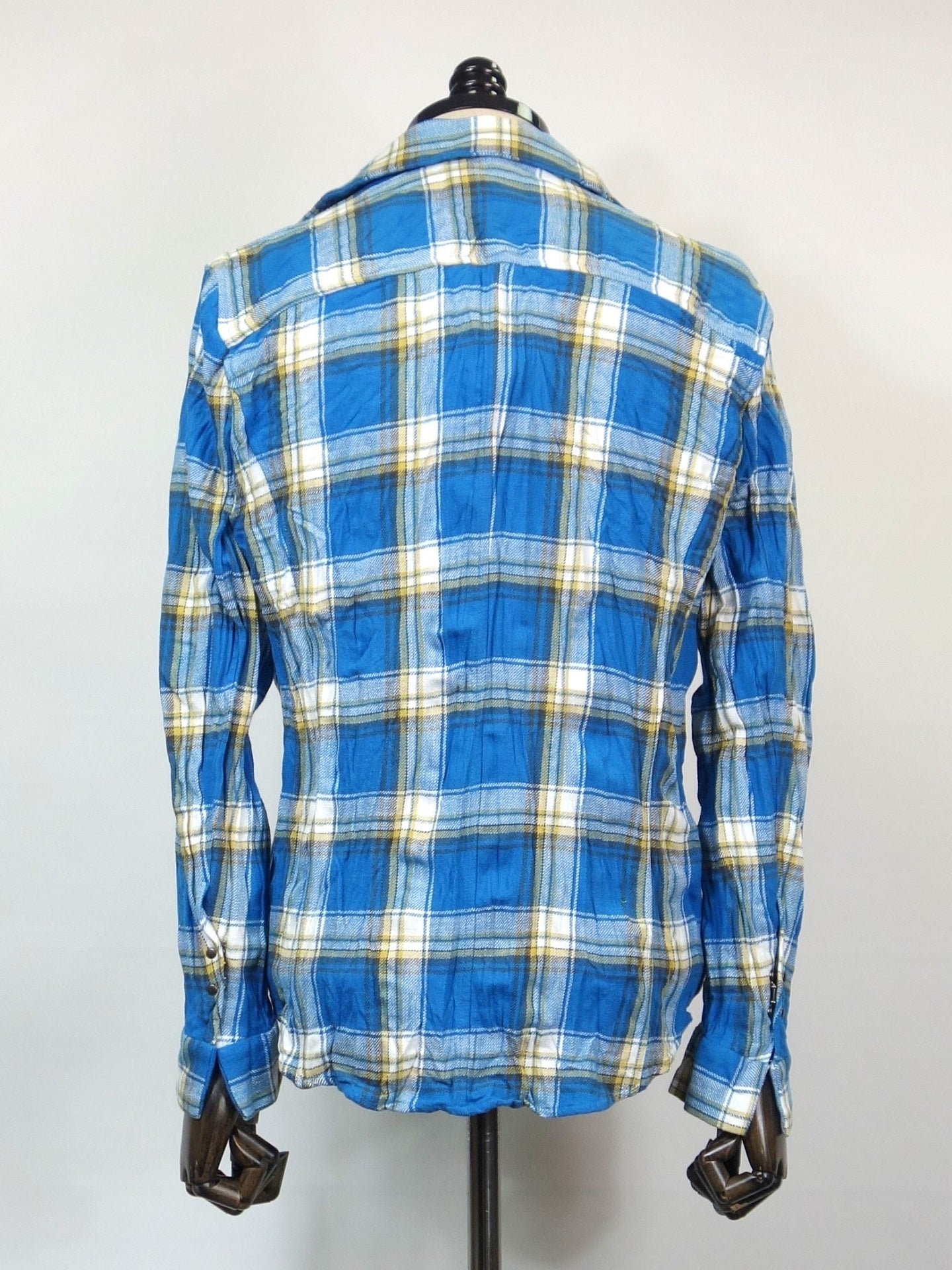 wjk　2hook check shirt　4481ch88f-BL