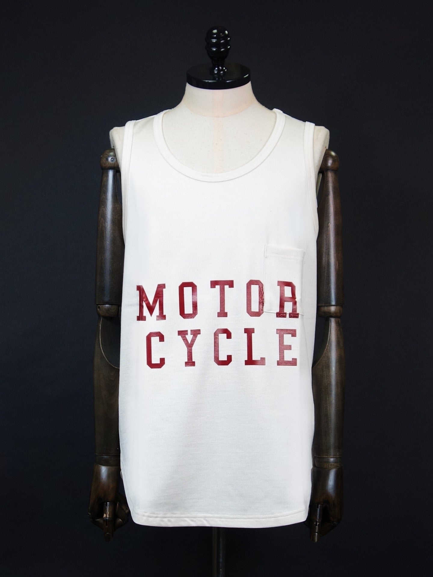 SEVESKIG　Motorcycle Motard Tank Top　CT-SV-NGS-1011-WH