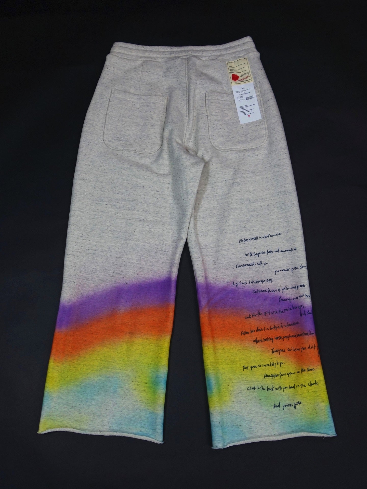 SEVESKIG　Wide Sweat Pants ver.Rainbow　PT-SV-NGS-1011