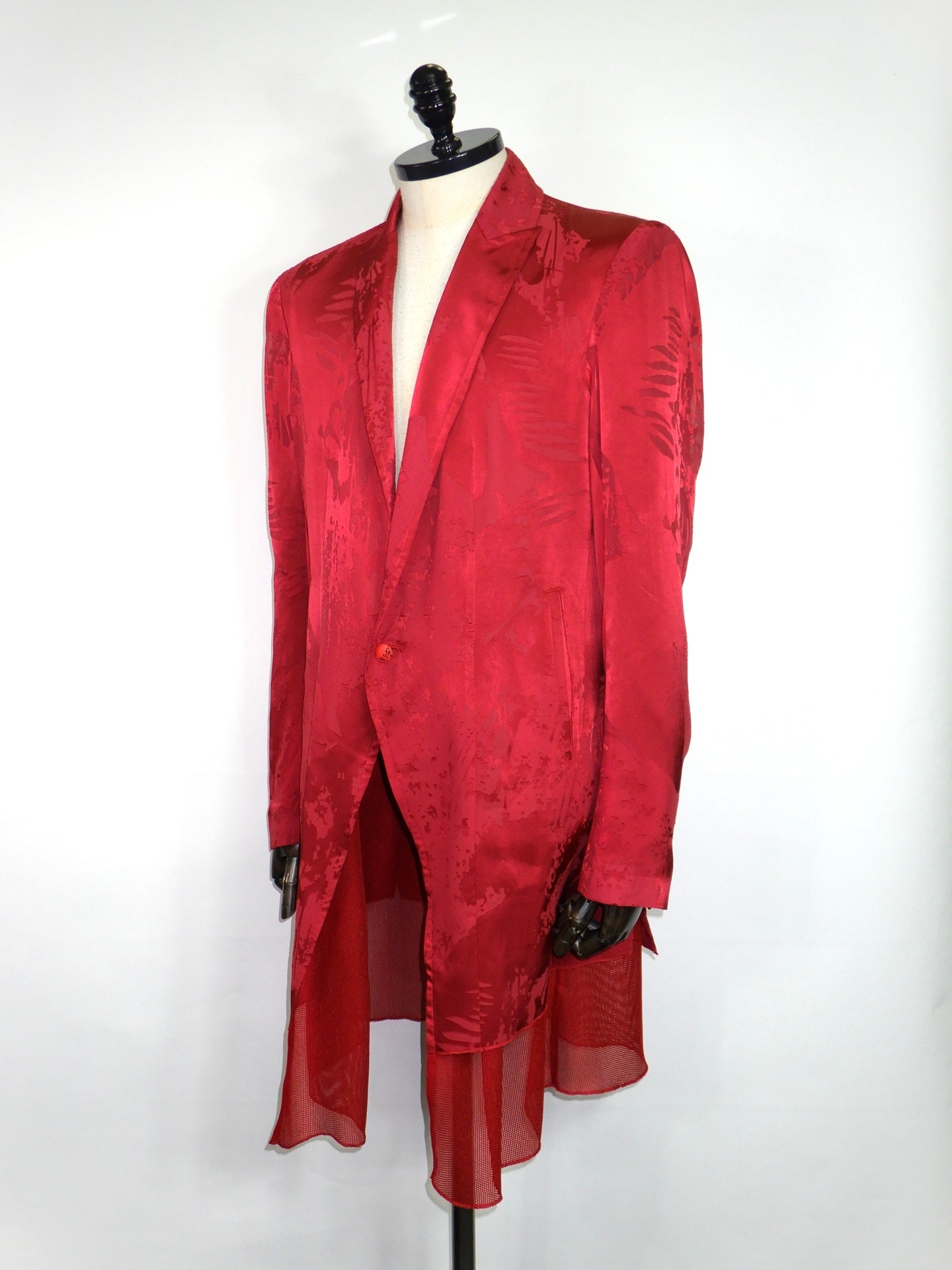 kiryuyrik　シャドーバタフライオパールレイヤードジャケット　KV-HJ35-903-RED