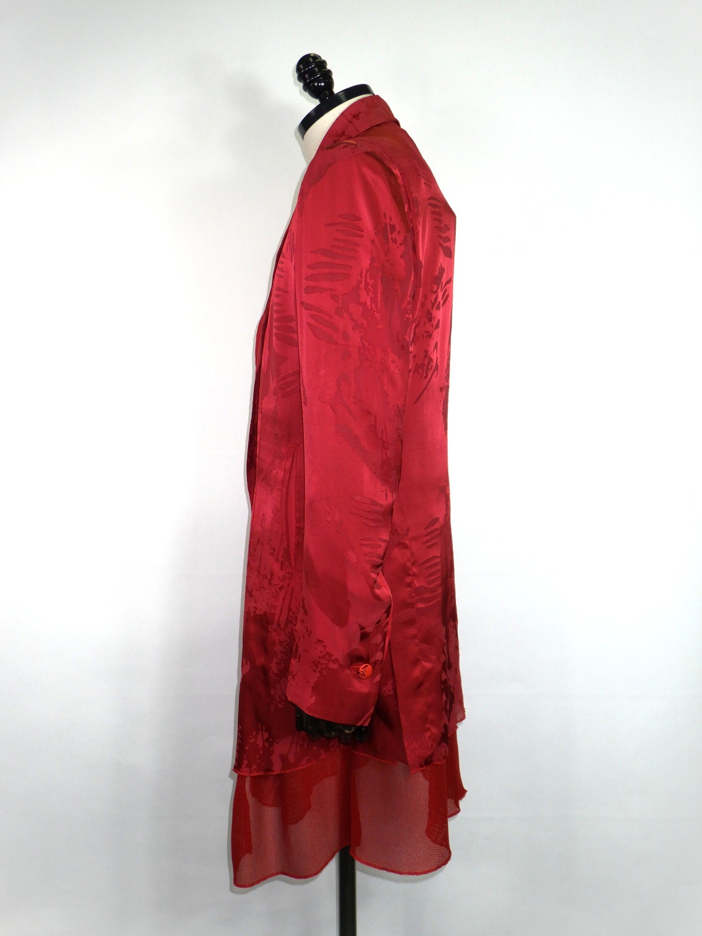 kiryuyrik　シャドーバタフライオパールレイヤードジャケット　KV-HJ35-903-RED