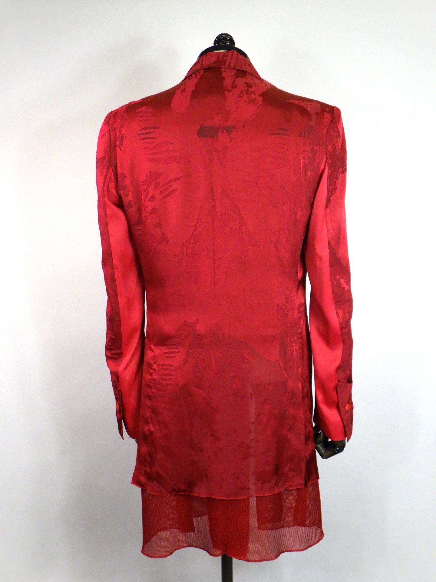 kiryuyrik　シャドーバタフライオパールレイヤードジャケット　KV-HJ35-903-RED
