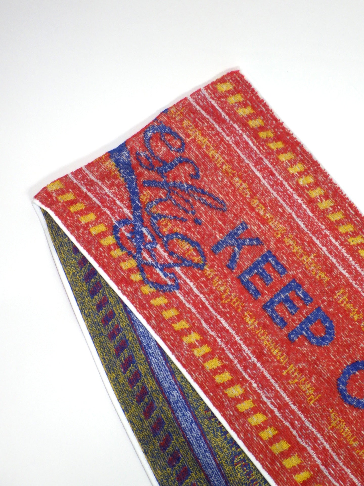 SEVESKIG　MEMORIES “KEEP OUT” Muffler Towel　AC-SV-NRS-1005-RED