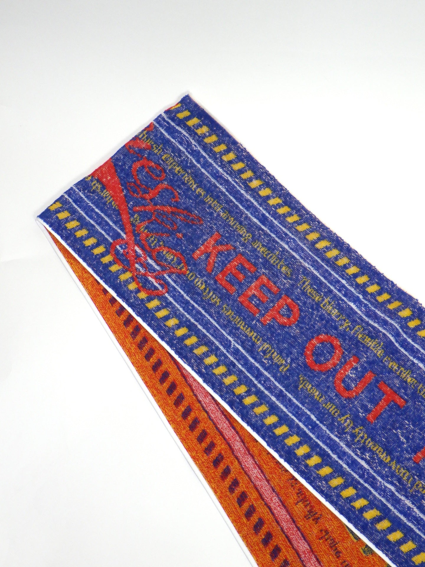 SEVESKIG　MEMORIES “KEEP OUT” Muffler Towel　AC-SV-NRS-1005-BLU